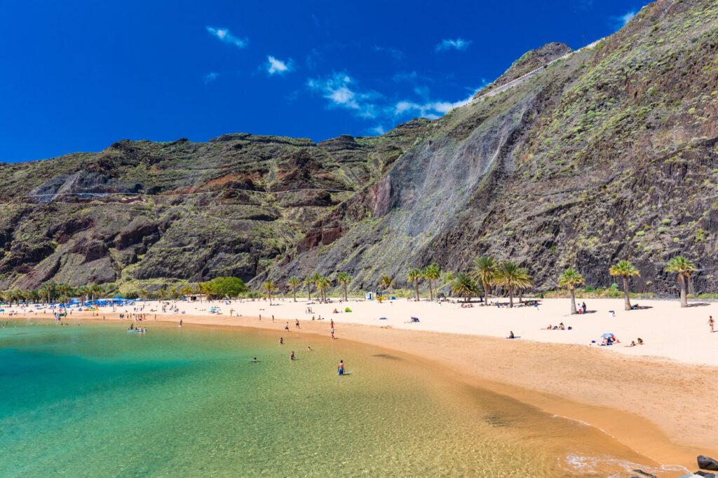 Strand Playa de Las Teresitas, Teneriffa, Spanien, Kanarische Inseln